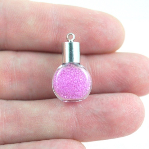 MINI FIOLKA OKRĄGŁA PŁASKA SREBRNA MINI FIOLKA OKRĄGŁA PŁASKA SREBRNA