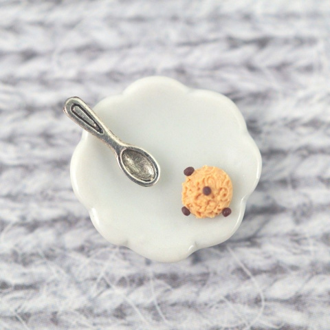 MINI TALERZYK BIAŁY KWIATEK 17 mm MINI TALERZYK BIAŁY KWIATEK 17 mm