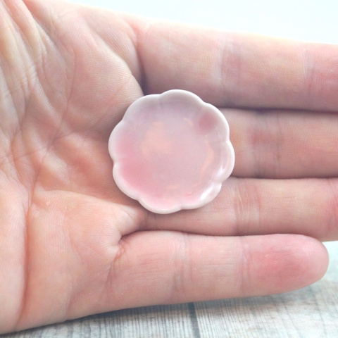 MINI TALERZYK KWIATEK RÓŻOWY 30 mm MINI TALERZYK KWIATEK RÓŻOWY 30 mm