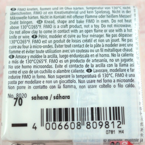 FIMO SOFT PIASKOWY-70 FIMO SOFT PIASKOWY-70