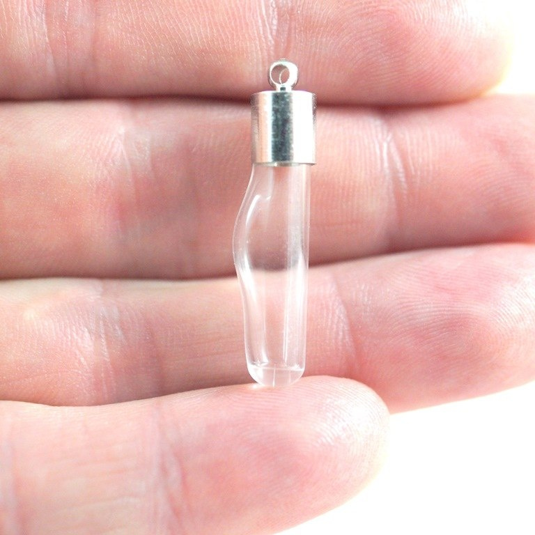 MINI FIOLKA SZKLANA Z JEDNYM BRZUSZKIEM MINI FIOLKA SZKLANA Z JEDNYM BRZUSZKIEM