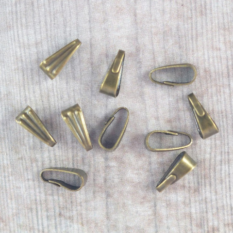 KRAWATKI STARE ZŁOTO 8,6x3,6 mm 10szt. KRAWATKI STARE ZŁOTO 8,6x3,6 mm 10szt.