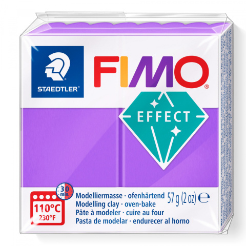 FIMO EFFECT TRANSPARENTNY FIOLETOWY -604