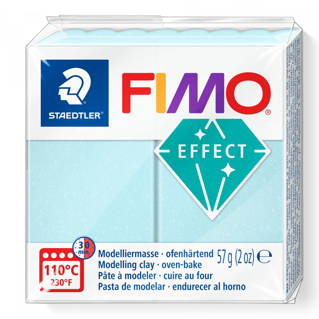 FIMO EFFECT BŁĘKITNY KRYSZTAŁOWY 306