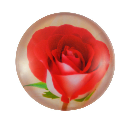 KABOSZON SZKLANY CZERWONA RÓŻA 20 mm KABOSZON SZKLANY CZERWONA RÓŻA 20 mm
