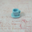 MINI CERAMICZNA KWADRATOWA FILIŻANKA Z TALERZYKIEM MINI CERAMICZNA KWADRATOWA FILIŻANKA Z TALERZYKIEM