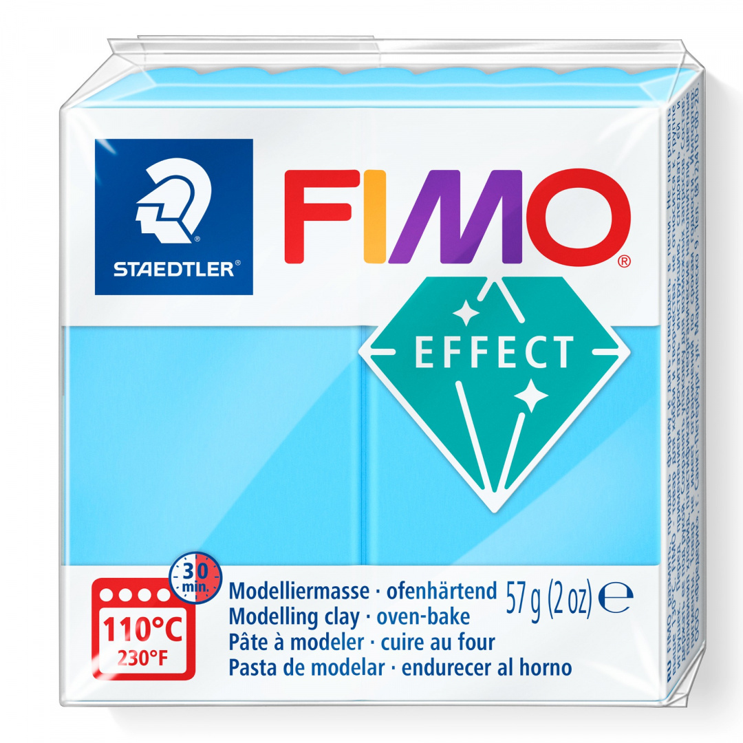 FIMO EFFECT TRANSPARENTNY BŁĘKITNY-374