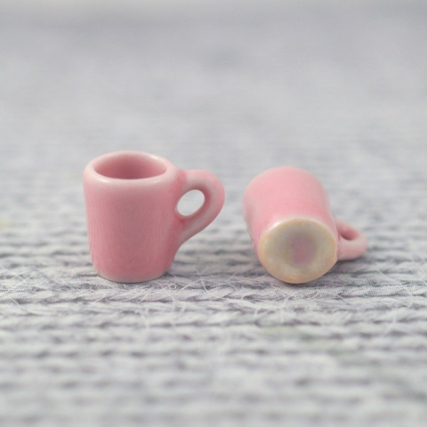 MINI KUBEK CERAMICZNY Z USZKIEM RÓŻOWY MINI KUBEK CERAMICZNY Z USZKIEM RÓŻOWY