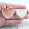 MINI PORCELANOWY TALERZYK SERCE JASNOBRĄZOWY MINI PORCELANOWY TALERZYK SERCE JASNOBRĄZOWY