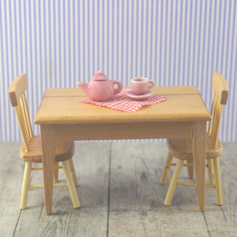 MINI DZBANUSZEK Z FILIŻANKĄ +TALERZYK JASNORÓŻOWY MINI DZBANUSZEK Z FILIŻANKĄ +TALERZYK JASNORÓŻOWY