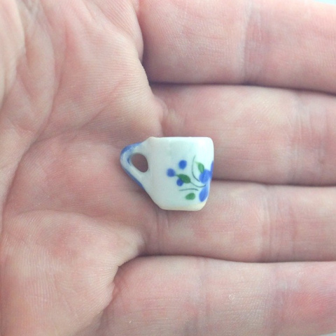 MINI DZBANUSZEK Z KUBECZKIEM MALOWANY MINI DZBANUSZEK Z KUBECZKIEM MALOWANY